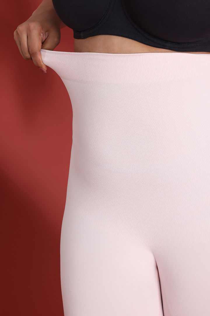 Zivame All Day Seamless Highwaist Thigh Shaper - Crystal Rose — image 13